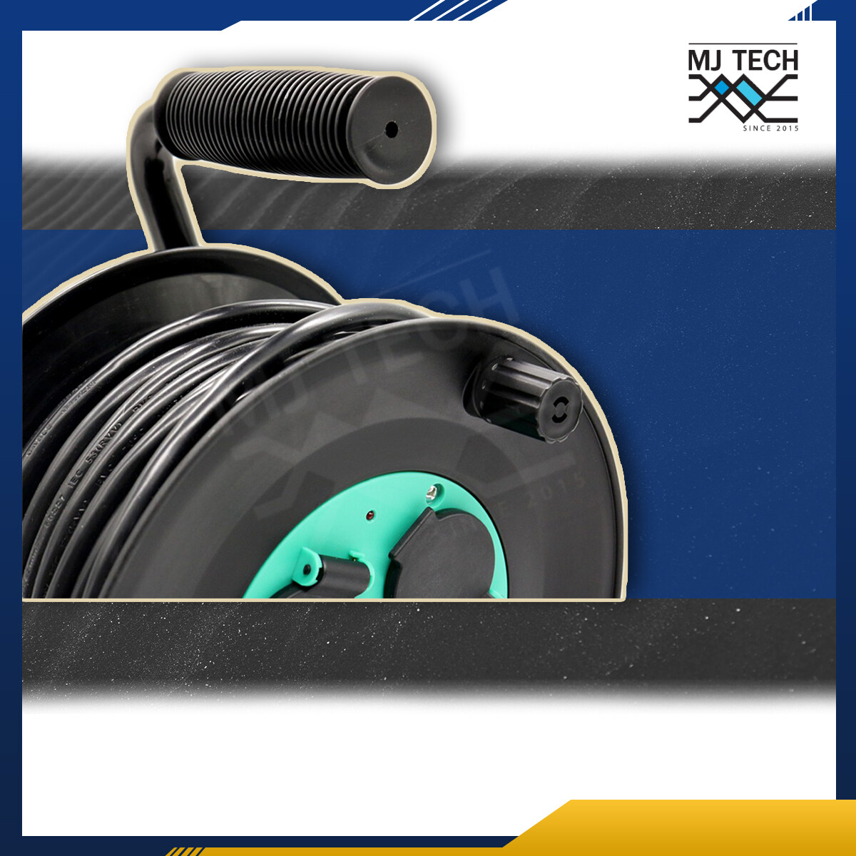 VOX inno life โรลเก็บสายไฟ ปลั๊กพ่วง Nova Series รุ่น HQ-20 (20เมตร) Cable reel รองรับไฟสูงสุด 16A 3500W โรลเก็บสายไฟ แข็งแรง ทนทาน กันน้ำ กันฝน กันฝุ่น