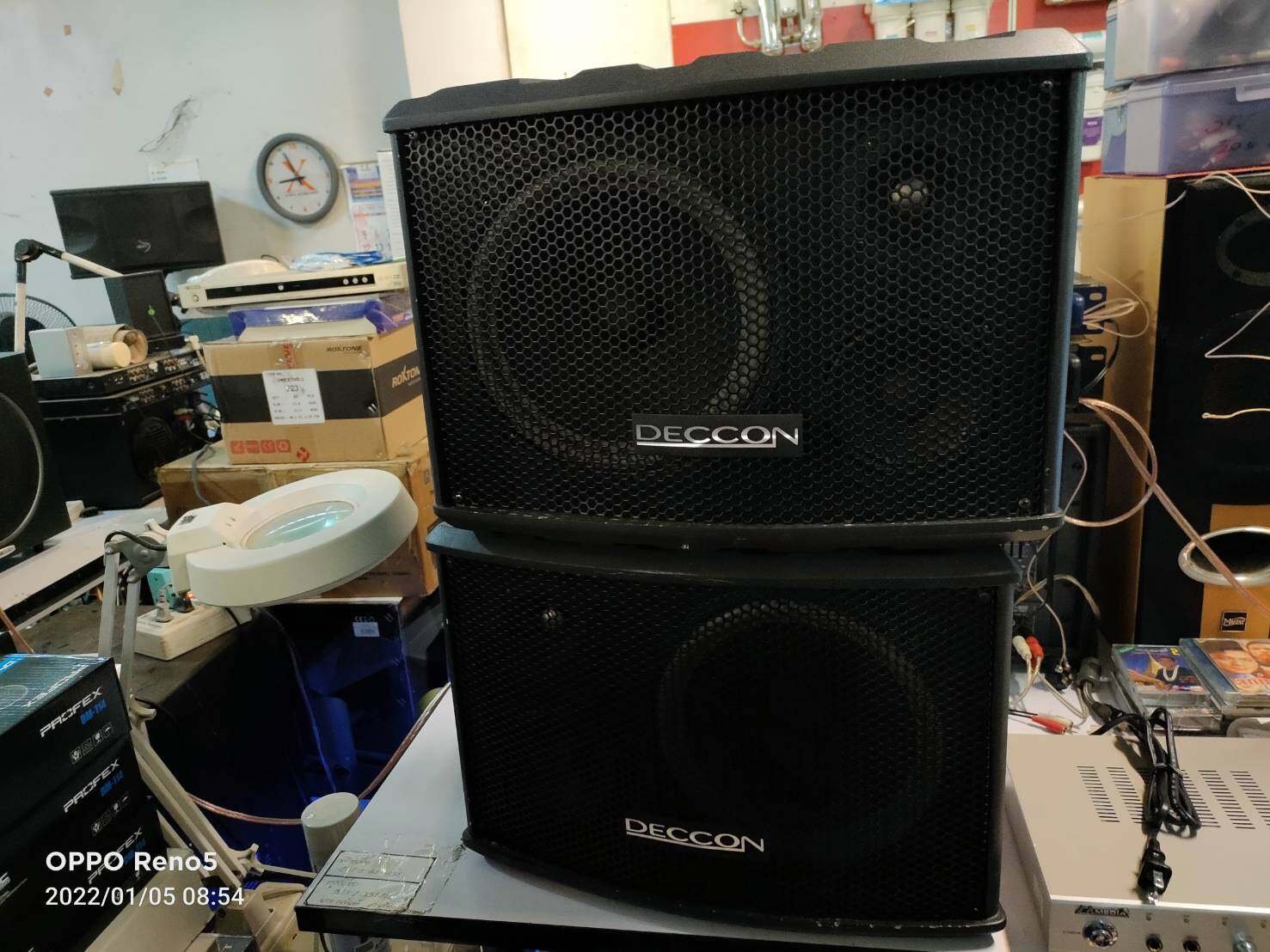 DECCON PRO-450 ลำโพง KARAOKE 3 WAY สินค้าตัวโชว์มีตำหนินิดหน่อย