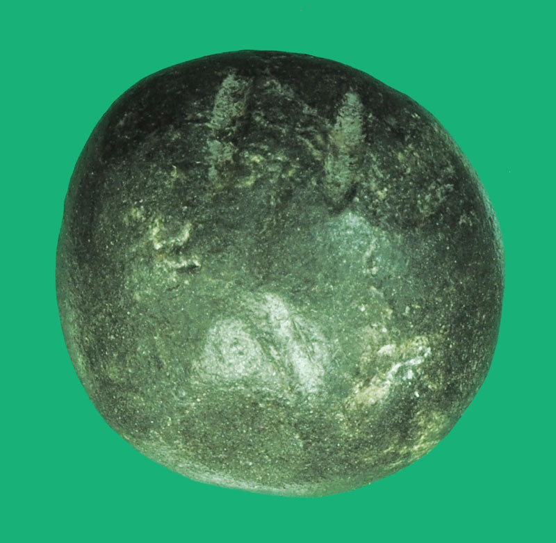 *38385 ลูกอมดิน มีจาร ตัว พ ไม่ทราบที่และปีสร้าง 12