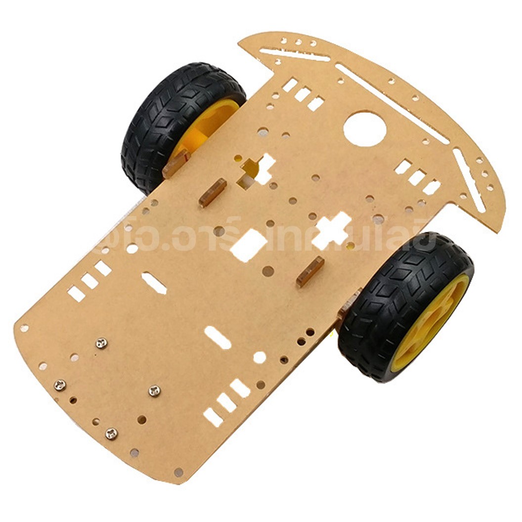 AD005 ชุดโครงรถ 3 ล้อ Transparent Robot Smart Car Chassis โครงรถ Arduino