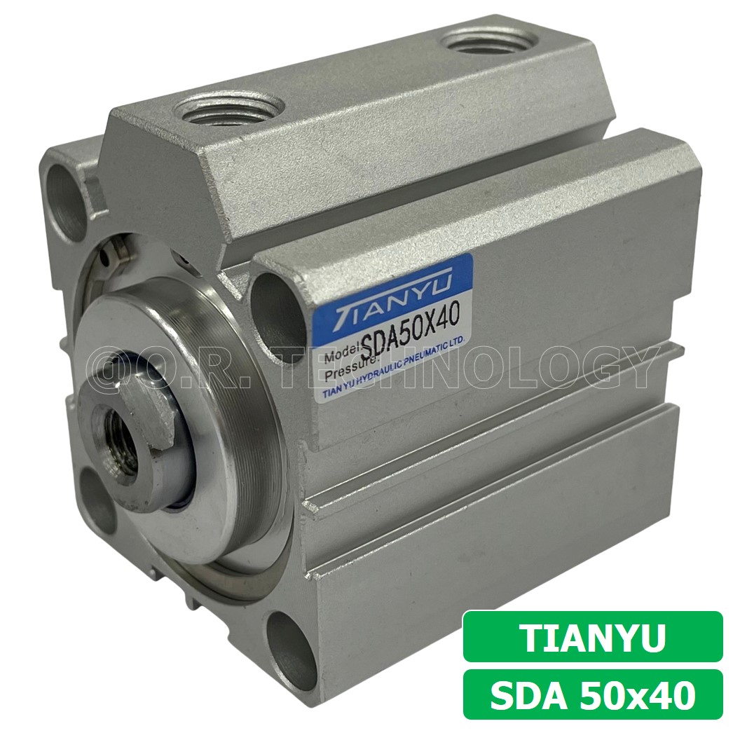 (1ชิ้น) SDA 50x40 กระบอกลมคอมแพค กระบอกลม รุ่นคอมแพค Compact Air Cylinder SDA Series แบบคอมแพค