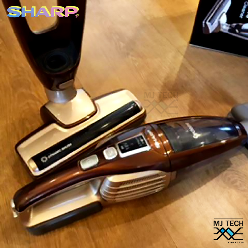 SHARP เครื่องดูดฝุ่น แบบด้ามจับไร้สาย 2 in 1 ขนาด 150 วัตต์ รุ่น EC-LH18-BR