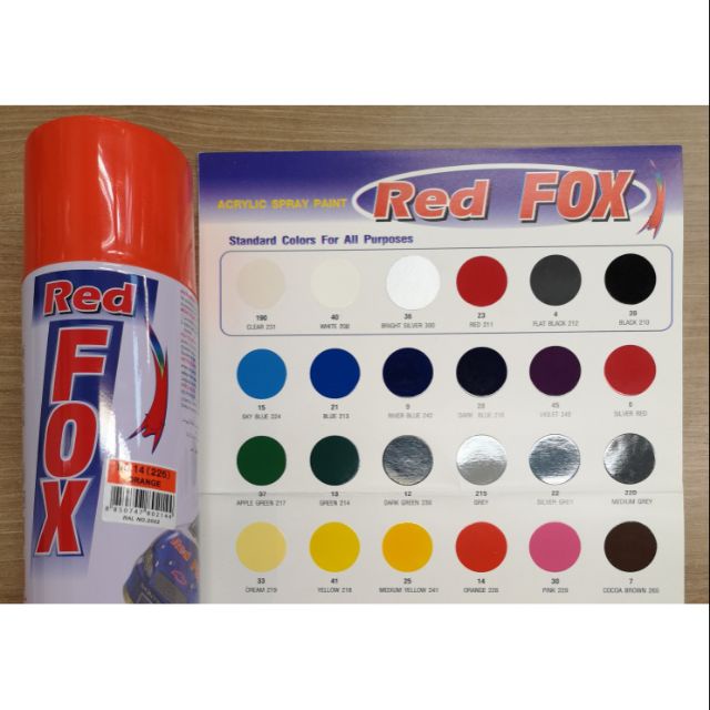สีสเปรย์ Red FOX ขายส่งยกลัง ของแท้!!