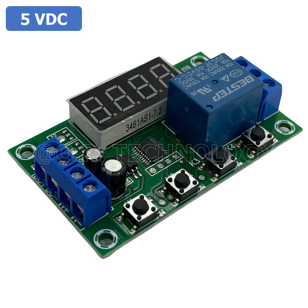 (1ชิ้น) BA294 5VDC 1 Channel Relay Module Delay Timer Control Switch Board YYC-2S โมดูลตั้งเวลา โมดูลปรับเวลา
