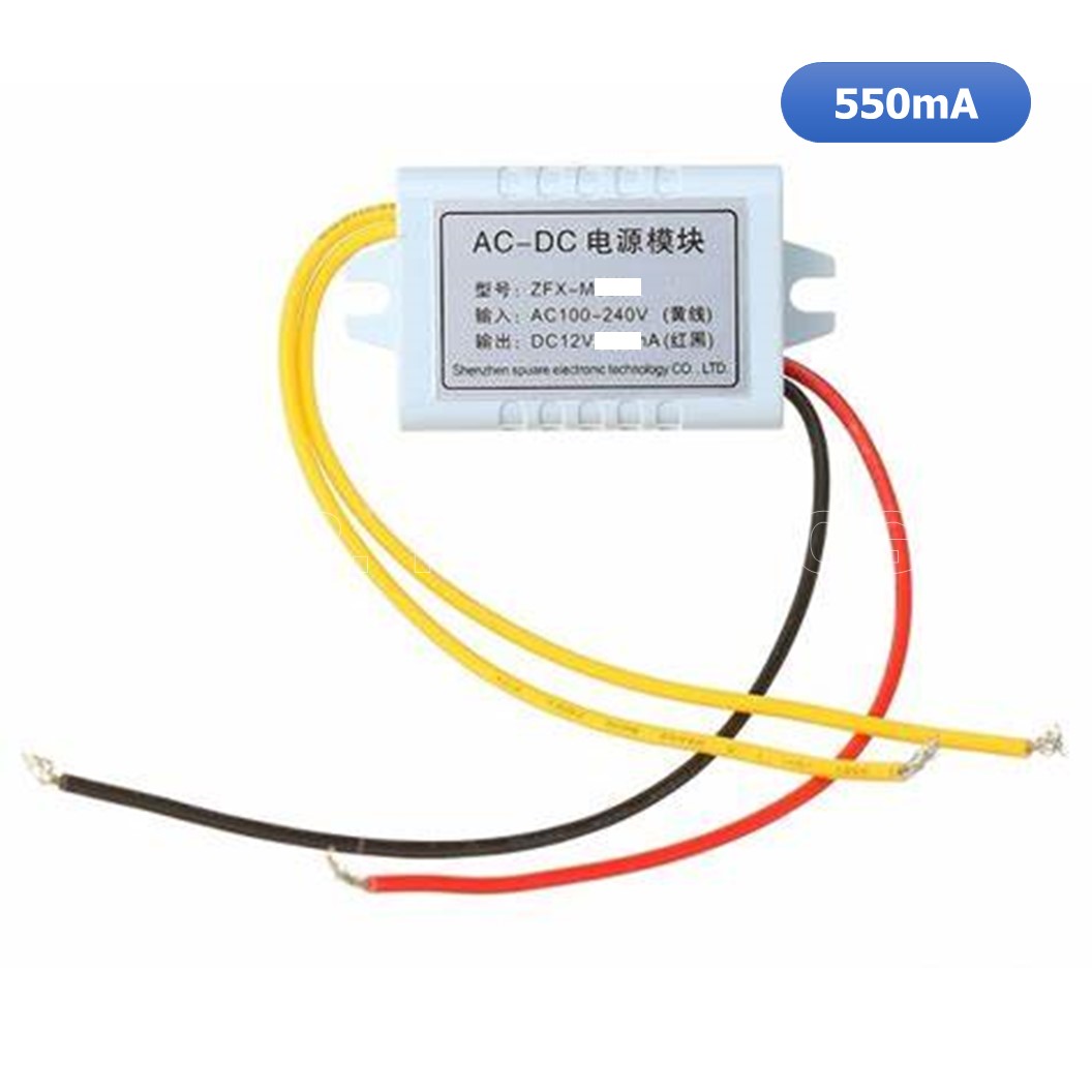 (1ชิ้น) AA672 ตัวแปลงไฟ สวิตชิ่ง AC100-240V to DC12V 550mA Switching Power Module ZFX-M302