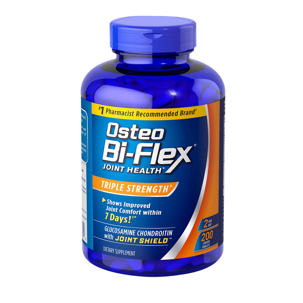 ขวดใหญ่ 200 เม็ด Osteo Bi Flex Joint Health Triple strength Glucosamine, Chondroitin, MSM บำรุงข้อ ลดอาการปวดข้อ Bi-Flex