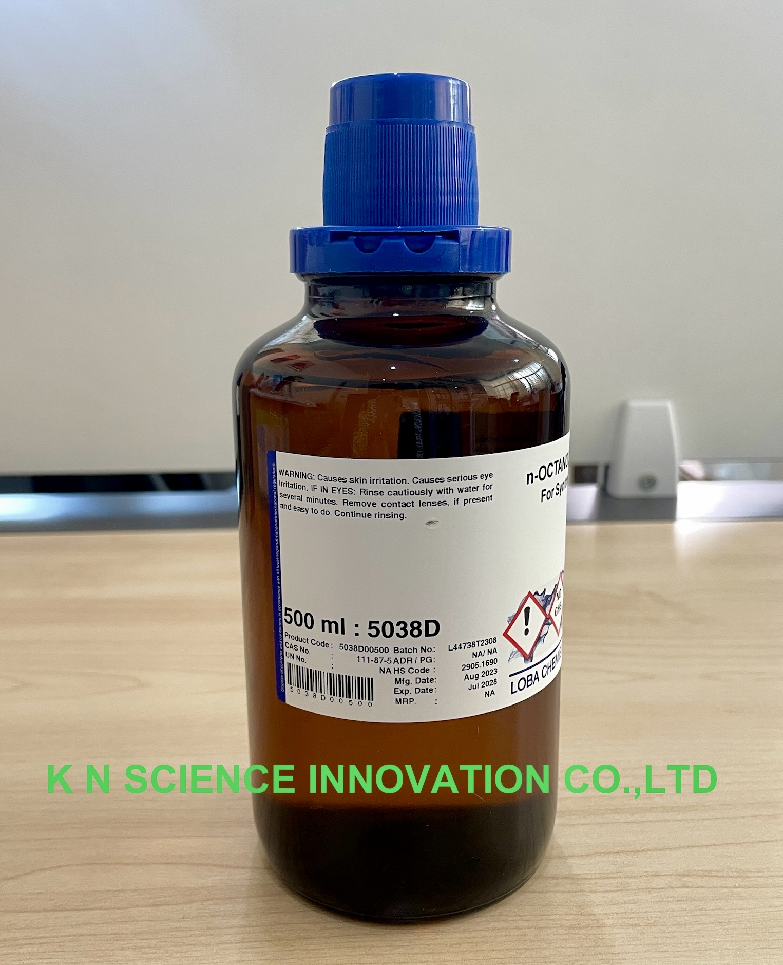 1-Octanol,(n-OCTANOL 99%) LR , 500 ml ,Loba 5038D00500