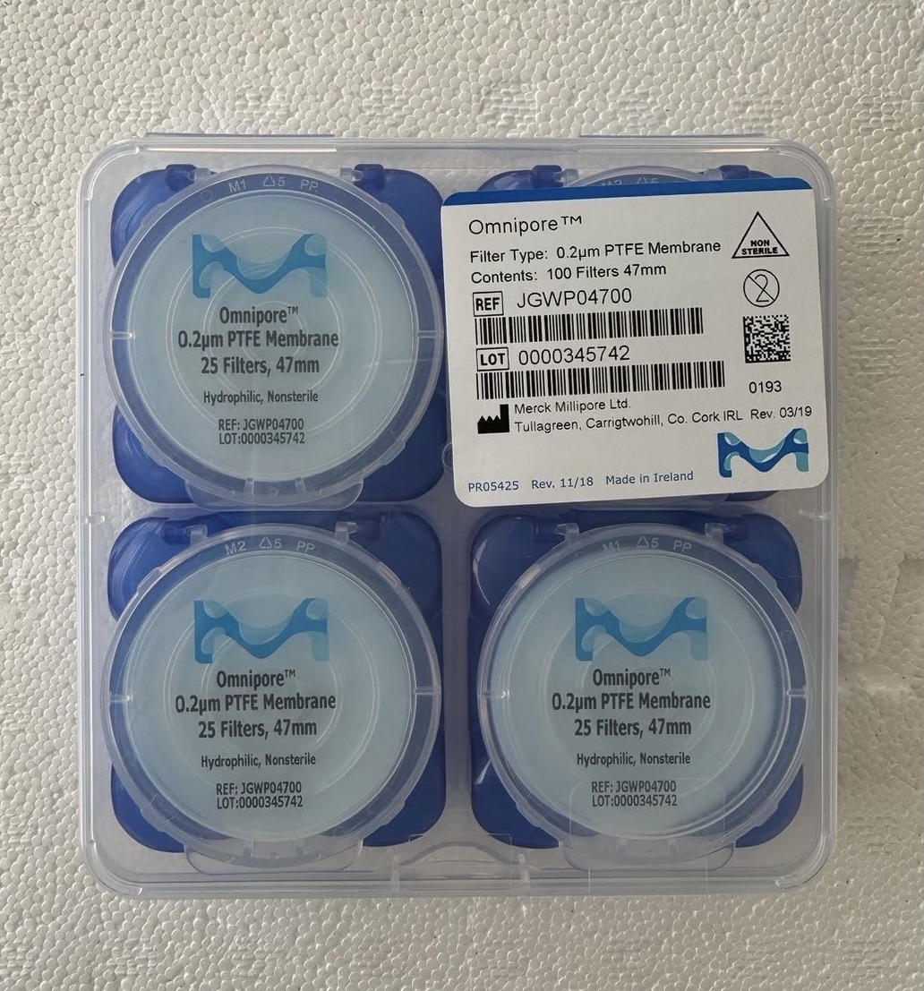 JGWP04700 Membrane filter 0.2 um pore size, Hydrophilic PTFE membrane, 47 mm diameter