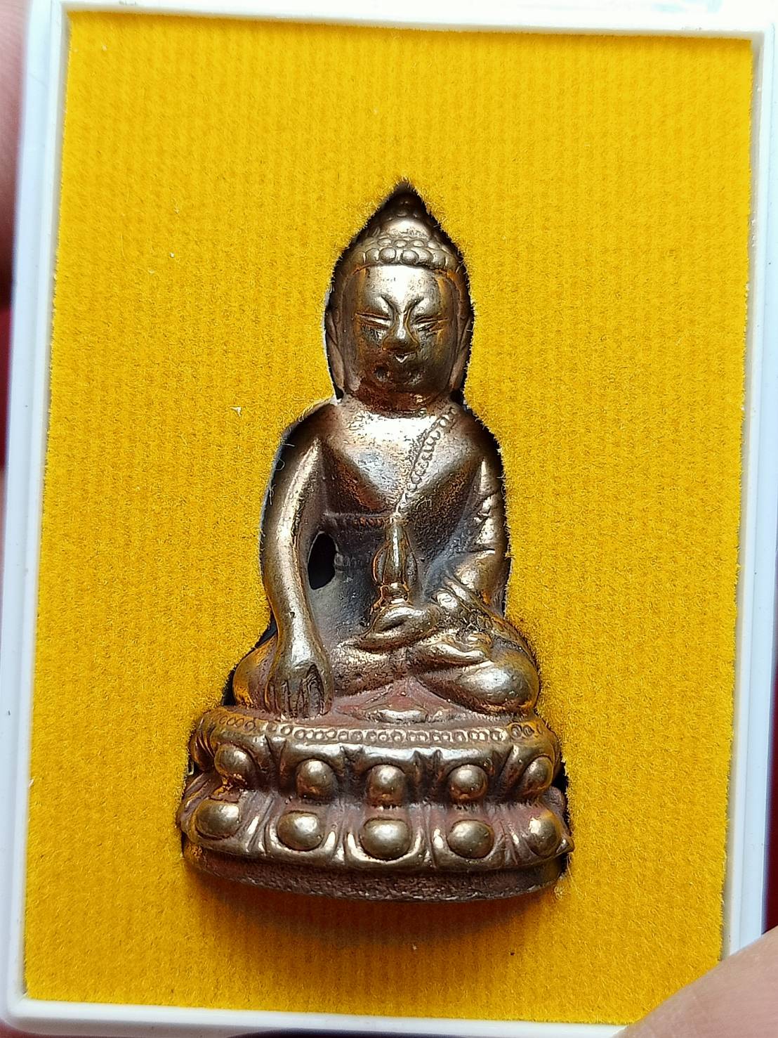 พระกริ่ง รุ่นอาเซียน (AEC) วางศิลาฤกษ์อุโบสถ หลวงปู่พวง วัดดอนขนุน (ถ้ำฮ้าน) จ.หนองคาย ปี 2558 พร้อมกล่อง (SKU-07869)