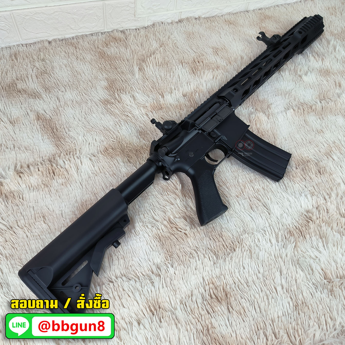 บีบีกันไฟฟ้า CYMA (CM.518) SAI GRY AR-15 AEG BB GUN (แถม Battery ชุดที่ชาร์จ พร้อมเล่น กระสุน)
