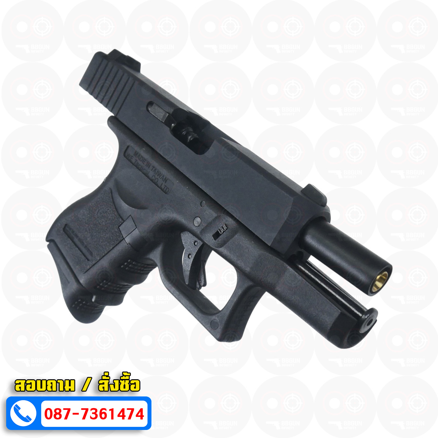 ปืนบีบีกันอัดแก๊ส WE G26 Gen3 GBB (Black) (Full Auto)