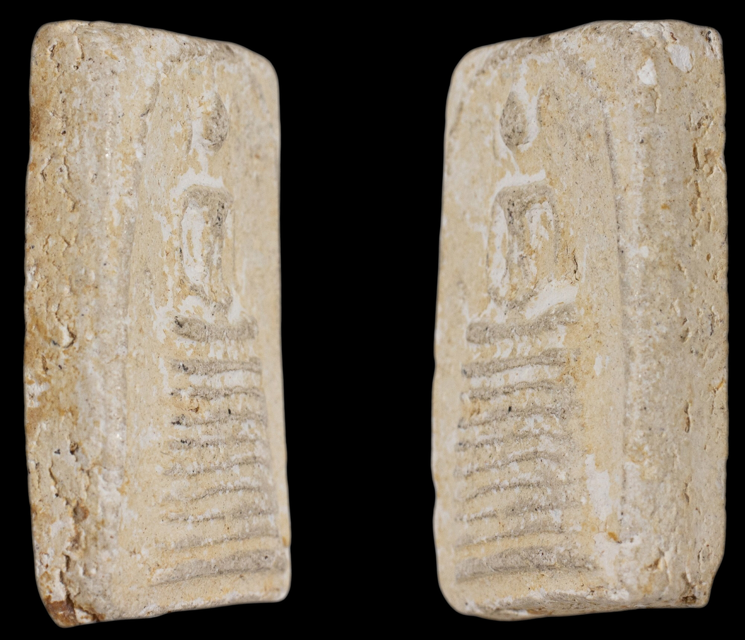 พระสมเด็จวัดประสาทบุญญาวาส ปี 2506 พิมพ์ 9 ชั้น อกร่อง เนื้อขาว