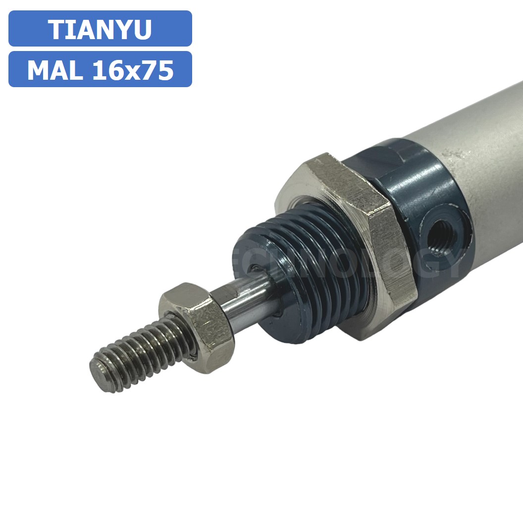 กระบอกลม ขนาดเล็ก รุ่น MAL 16x75 (Mini Air Cylinder Series) Pneumatic Cylinder กระบอกลมนิวเมติก