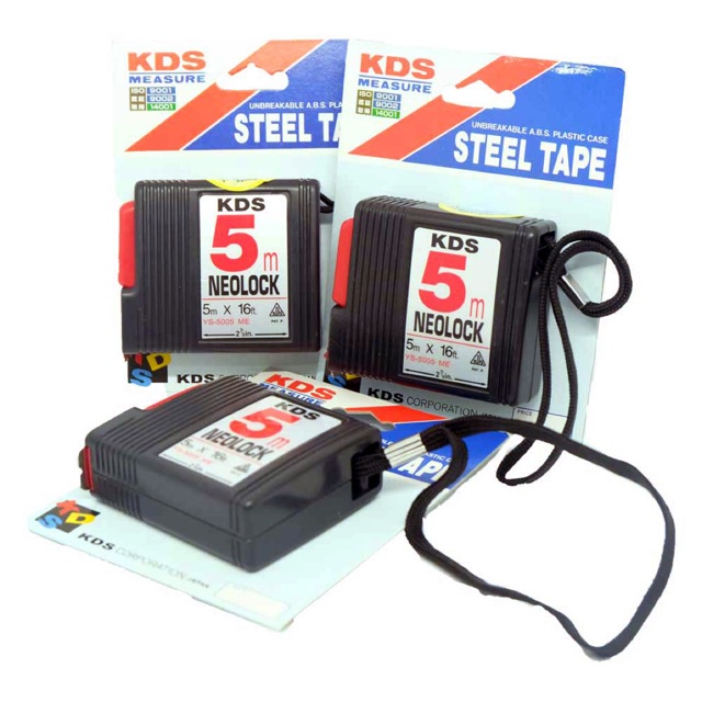 ตลับเมตร KDS ญี่ปุ่นแท้ 3.5 , 5 เมตร (จำหน่าย 1 ตัว)(ราคารวมแวท) ตลับเมตรงานดี ลื่น ความแม่นยำสูง