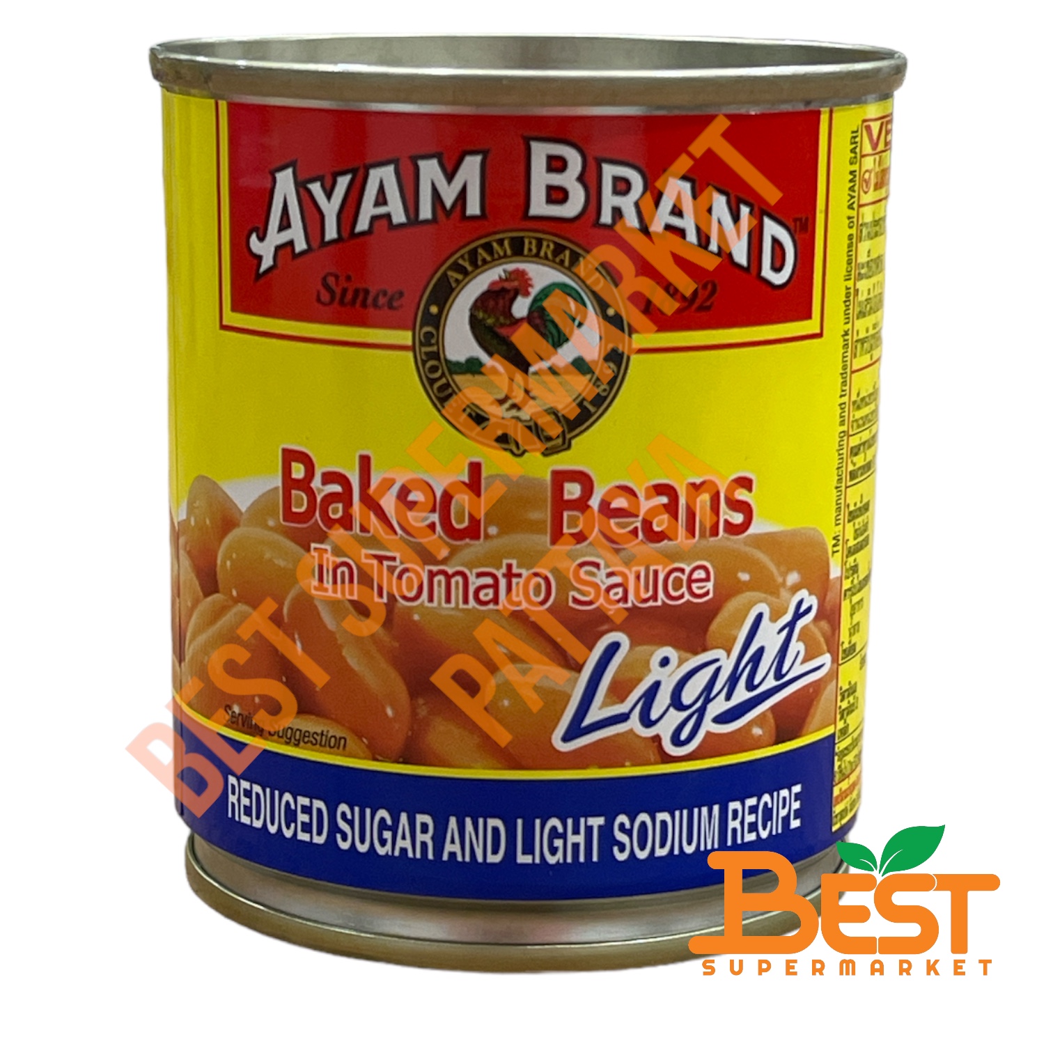 อะยัม ถั่วขาวในซอสมะเขือเทศ 230 กรัม Ayam Baked Beans in Tomato Sauce 230 g.