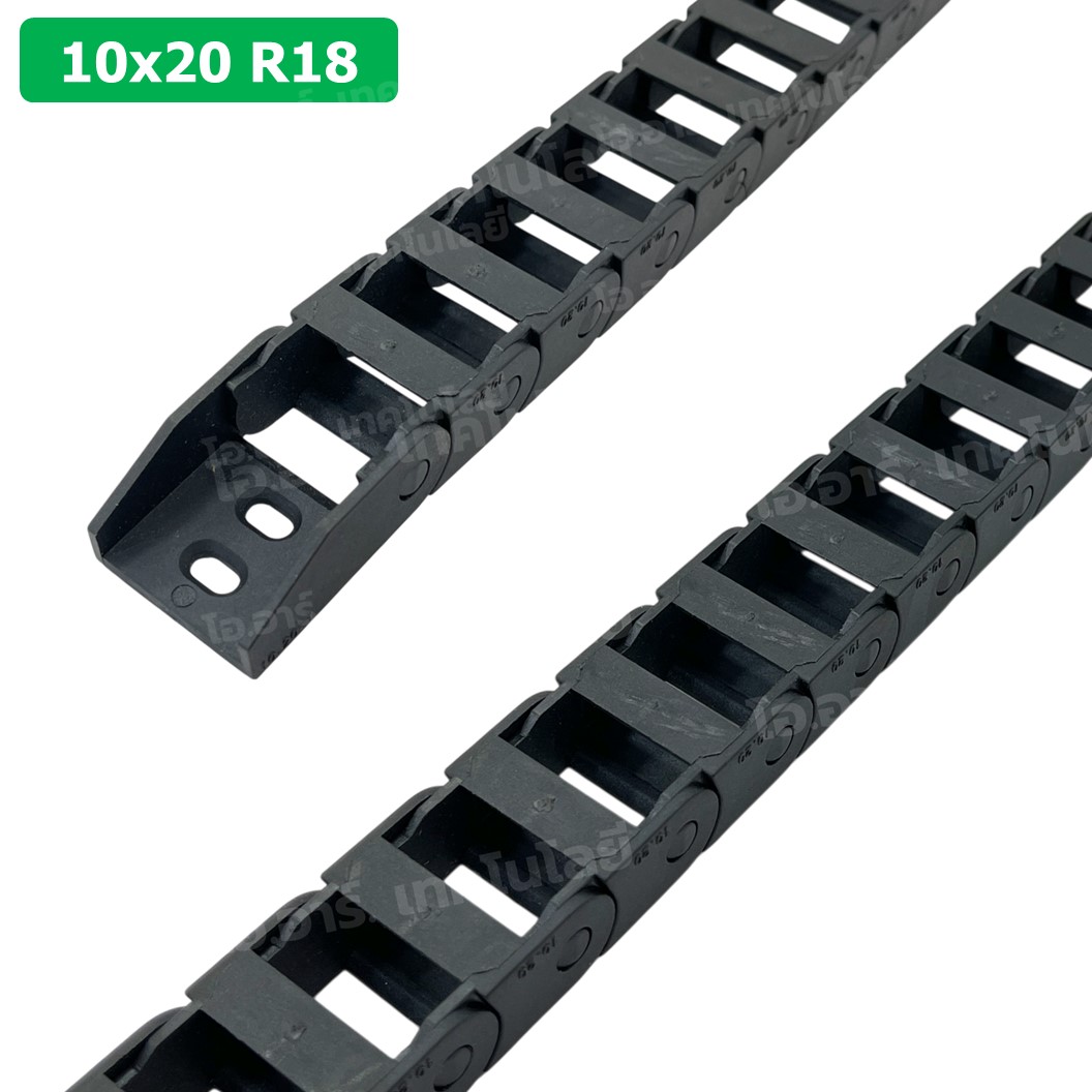 DC-10x20 R18 รางกระดูกงู รางสายไฟ 10x20x1000mm Drag chain engraving machine รางกระดูกงูร้อยสายไฟ Cable Dragchain รางร้อยสายไฟ