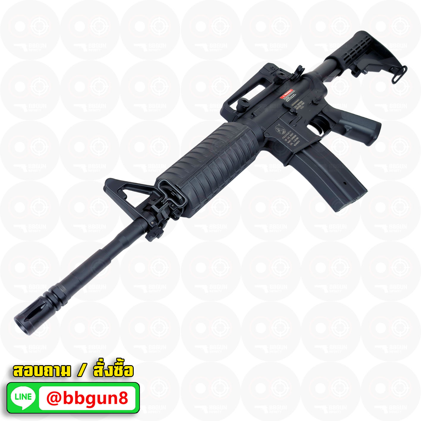 บีบีกันไฟฟ้า Golden Eagle F6604 M4A1 AEG (ABS Version) (แถมแบตเตอรี่ เครื่องชาร์จ ลูกกระสุนพร้อมเล่น)