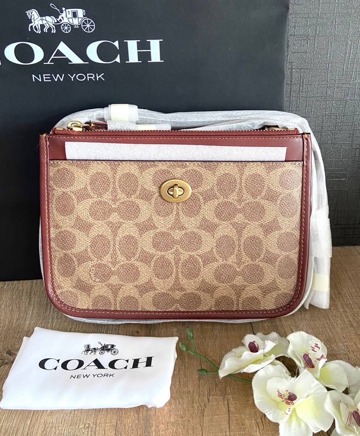 Coach shop Slim Turnlock Crossbody In Signature