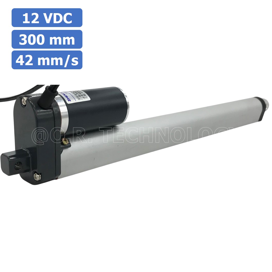 ZGB758 มอเตอร์ก้านชัก 12V/24VDC ความเร็ว 42mm/s ระยะชัก 200/300/500mm 125N Electric Linear Actuator Putter ZHENGKE พัตเตอร์ไฟฟ้า