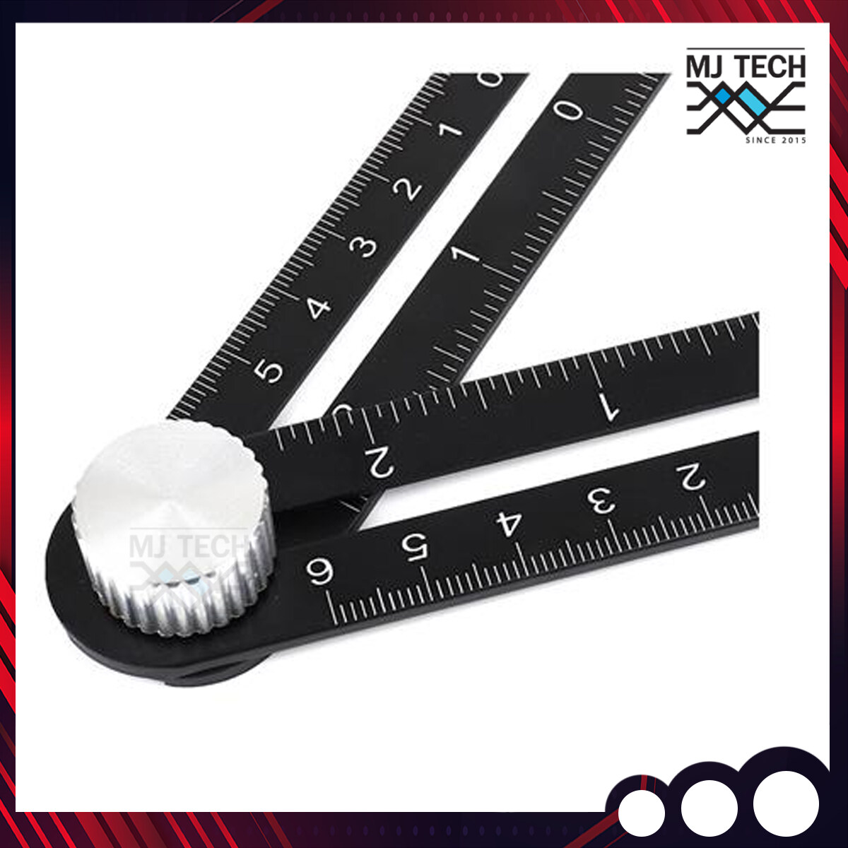 ไม้บรรทัดวัดมุม หางปลา ไม้บรรทัดปูกระเบื้อง อุปกรณ์ช่าง เครื่องมือช่าง หกเหลี่ยม สินค้าสต๊อกในไทย