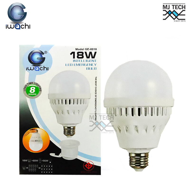 IWACHI Intelligent emergency bulb LED 18w หลอดไฟฉุกเฉิน (แสงขาว)
