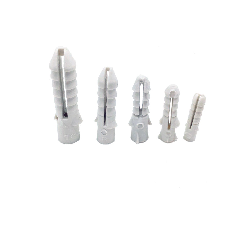 พุกพลาสติก ปุ๊กพลาสติก เบอร์ 5 6 7 8 10(ราคารวมแวท) น๊อตเกลียวปล่อย