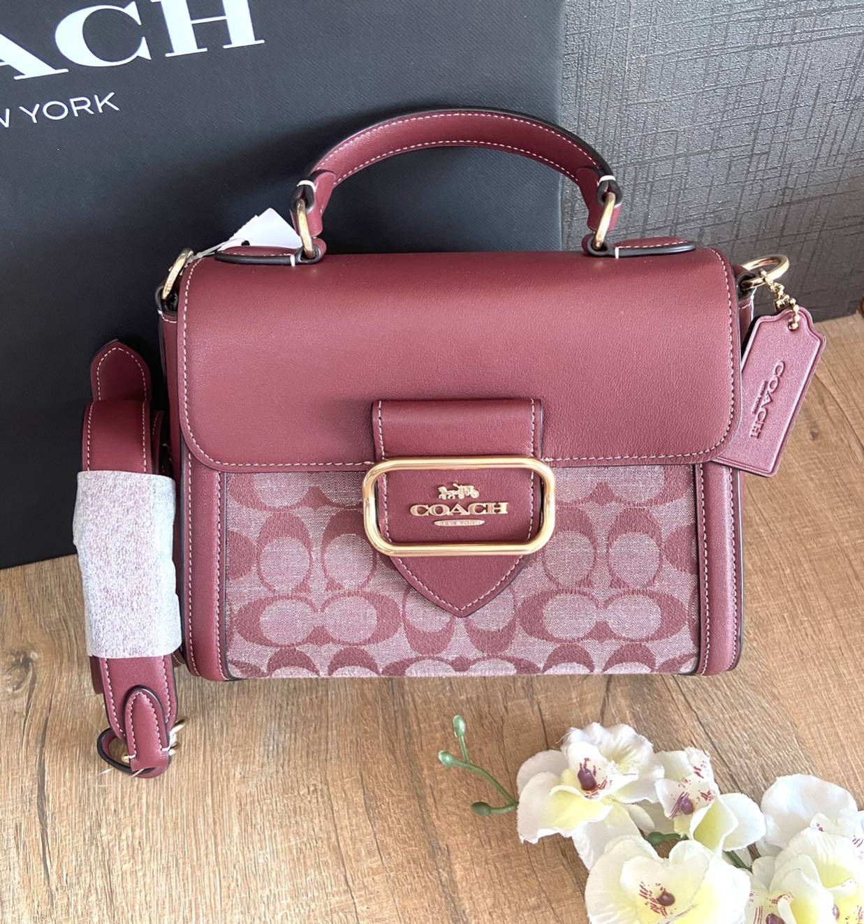 Coach Morgan Top Handle Satchel In Signature Chambray