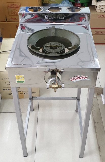 LUCKY FLAME เตา KB5 เดี่ยว ลัคกี้เฟลม รุ่น SA-920 หน้าสแตนเลส ขาเหล็ก อย่างดี ไฟแรง ไฟสวย