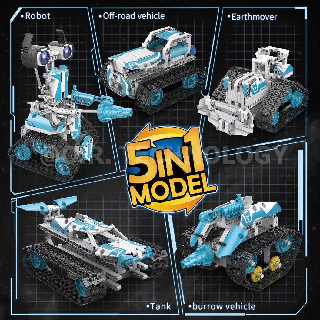 KEEYEE ตัวต่อเสริมทักษะ MULTI FUNCTION ROBOT ของเล่นเสริมทักษะ ตัวต่อ Building Block STEAM Education Programmable Robot