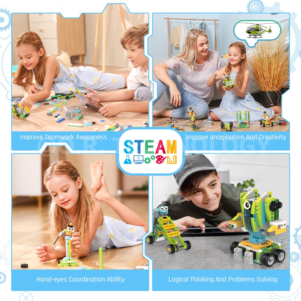 Makerzoid MKZ-RM-PM ROBOT MASTER PREMIUM STEAM Educational Programmable Robot Kit ชุดเรียนรู้ ตัวต่อ เสริมทักษะ หุ่นยนต์ โรบอท Coding kit ส่งเสริมการเรียนรู้