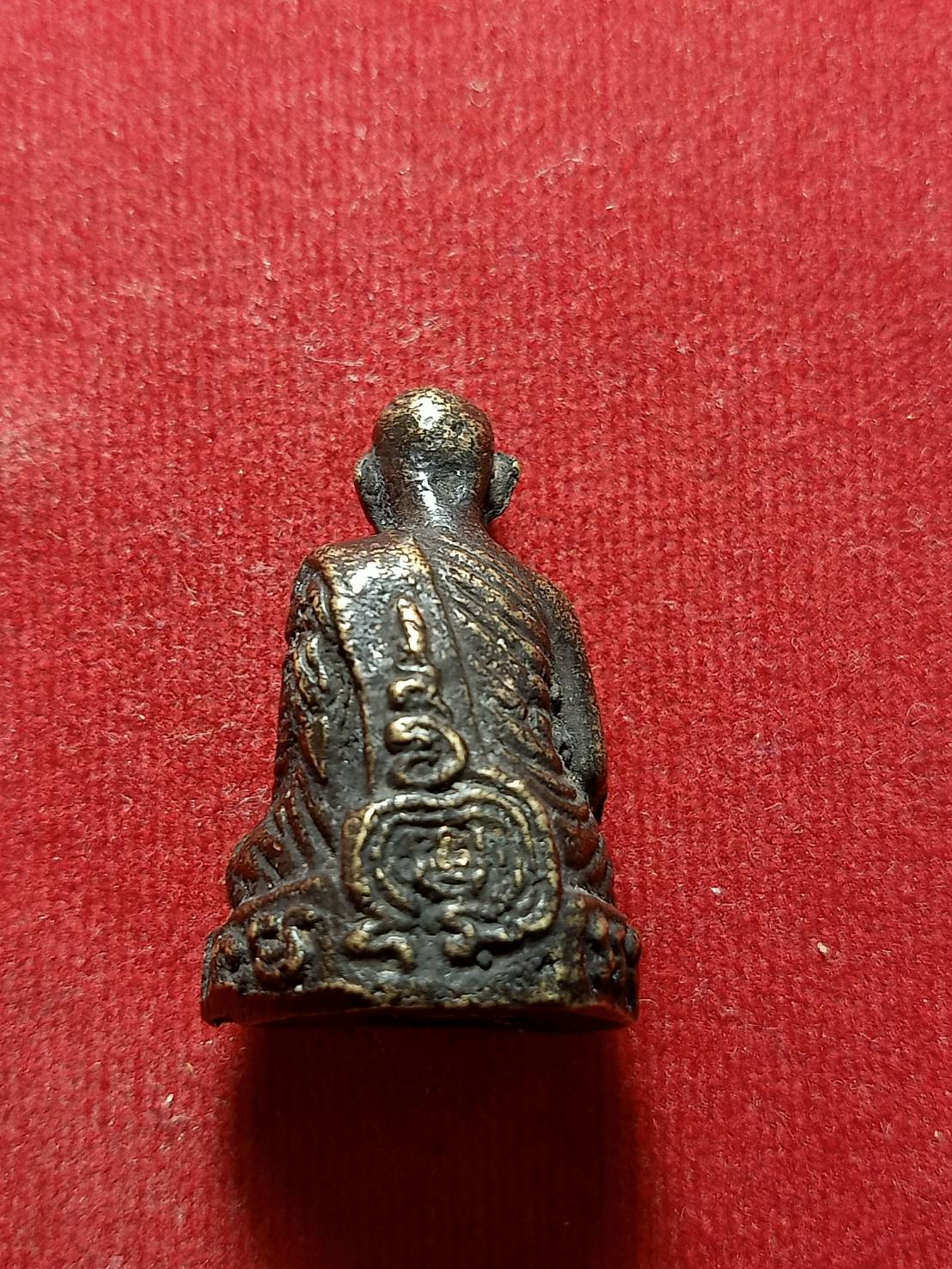 รูปหล่อโบราณพระอาจารย์ฉลวย รุ่นแรก วัดเขาสมอคอน อ.ท่าวุ้ง จ.ลพบุรี (SKU-05515)