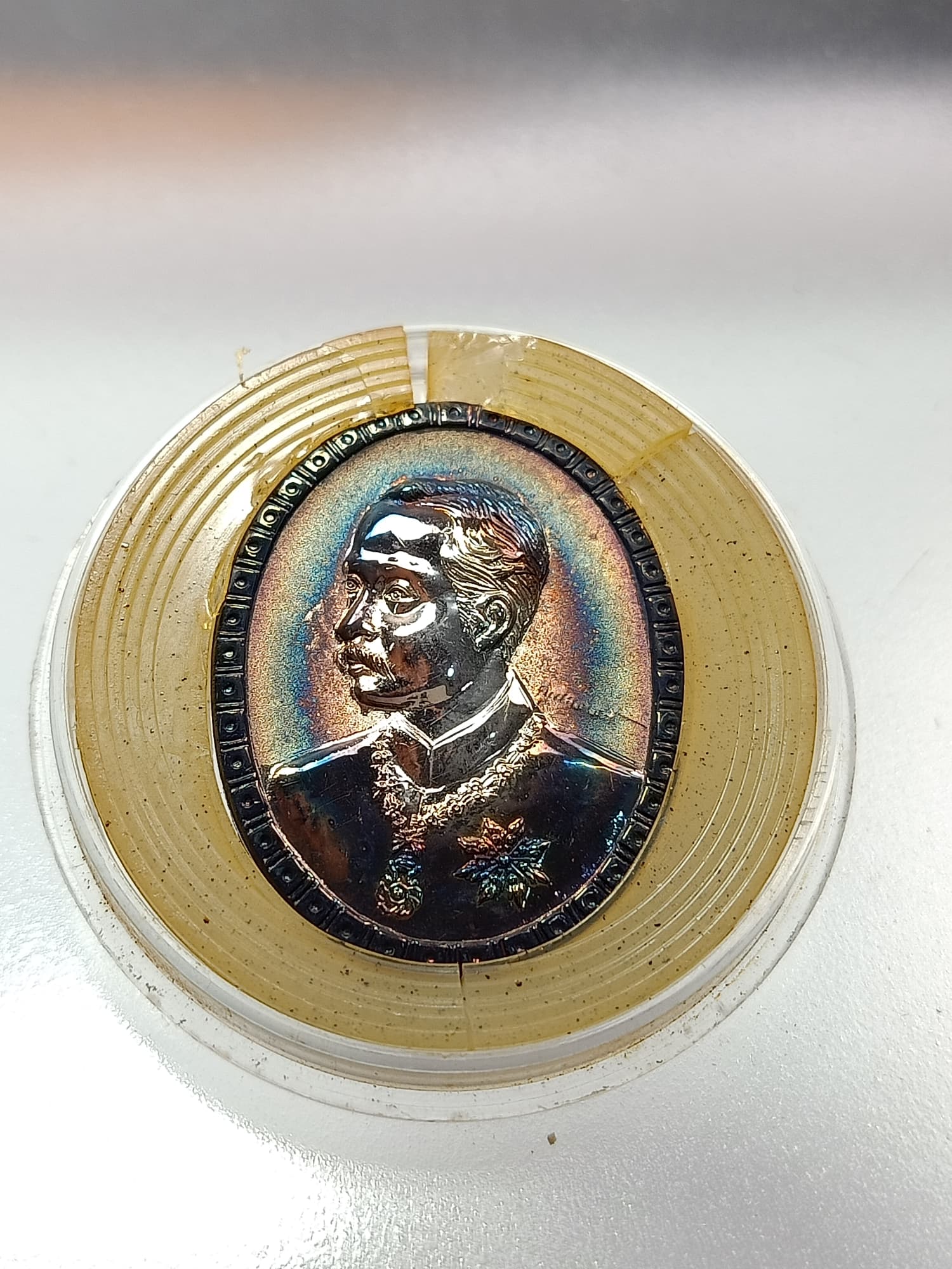 เหรียญ ร.5 เนื้อเงิน บูรณปฏิสังขรณ์ พระมณฑป วัด พระพุทธบาท จ.สระบุรี ปี 2537 (SKU-00274)