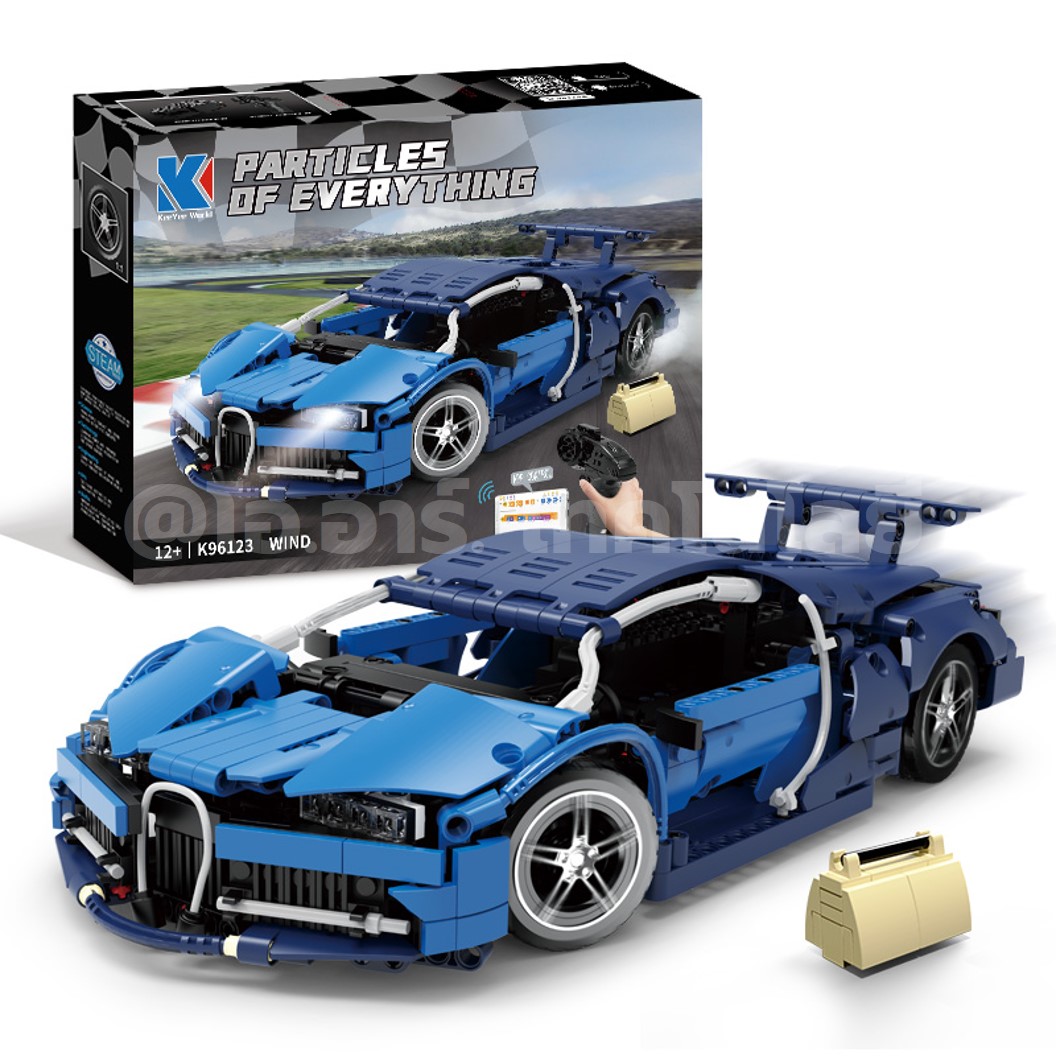 KEEYEE WORLD K96123 ตัวต่อเสริมทักษะ WIND RACING CAR ของเล่นเสริมทักษะ ตัวต่อ Building Block STEAM Education Programmable Robot