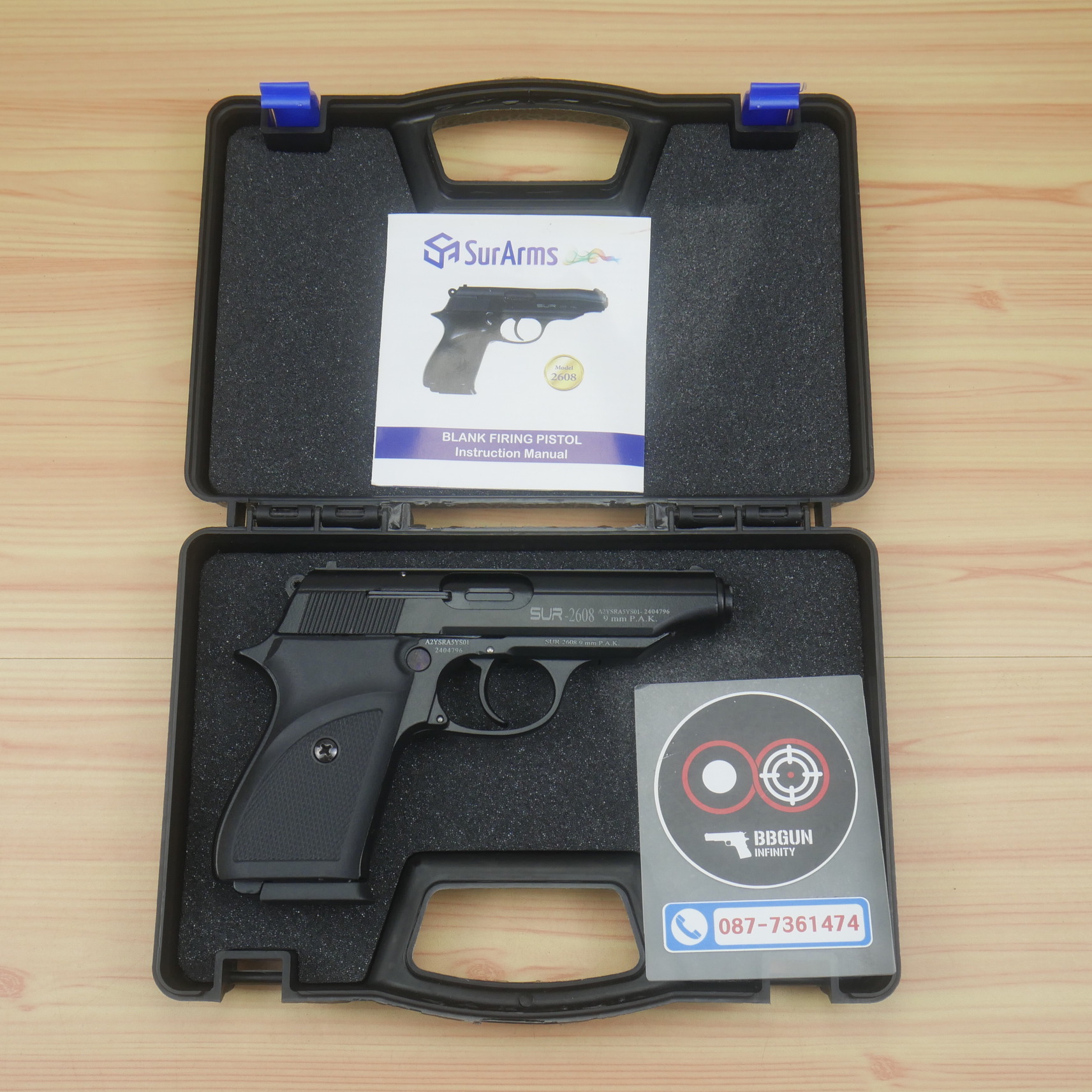 แบลงค์กัน SUR 2608 Black สีดำ Blank Gun