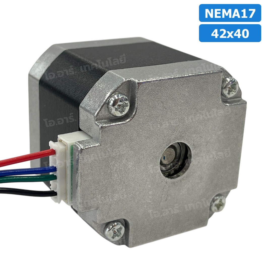 NEMA17 42x40 สเต็ปเปอร์มอเตอร์ พร้อมสาย Stepper Motor NEMA17 with cable 1000mm สเต็ปปิ้งมอเตอร์ Stepping Motor สเตปมอเตอร์ Step motor