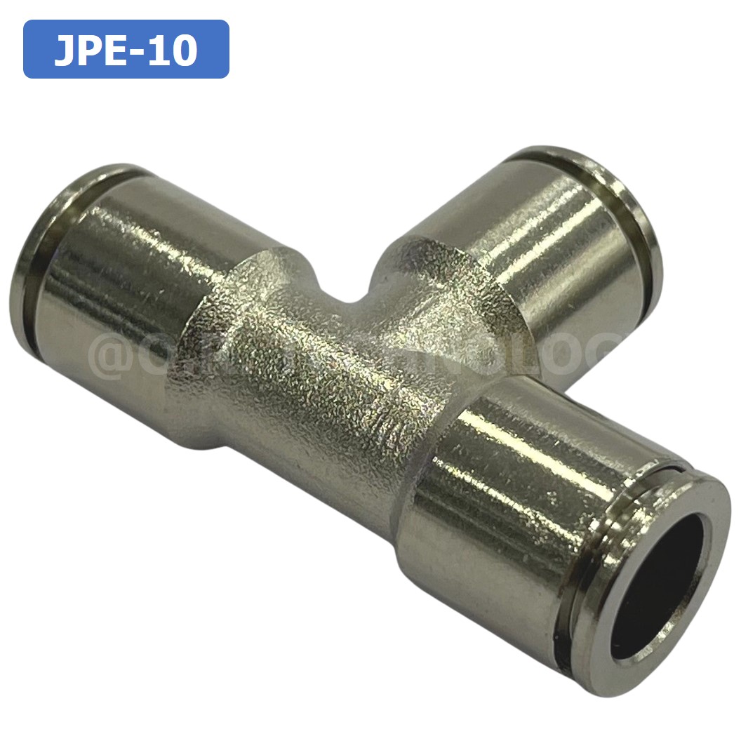 JPE JPY ข้อต่อลมสแตนเลส 3ทาง STAINLESS 3 Way Air Connector Equal Fitting JPE-4/6/8/10/12/14/16 ข้อต่อลม 3ทาง
