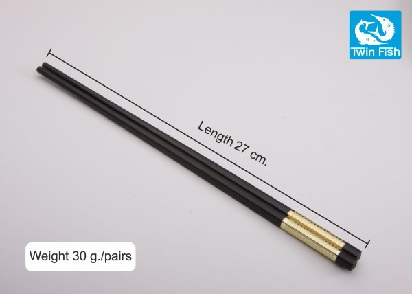 #Set 4คู่ CS-A1 ตะเกียบเบกาไลค์ลายสีทอง