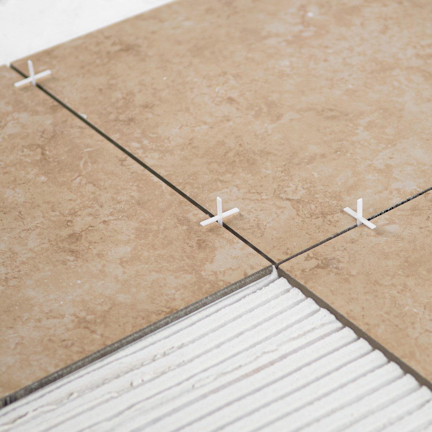 กากบาทเว้นร่องกระเบื้อง 1มม / 1.5มม / 2มม จำนวน100ตัว Tile spacer จัดแนวกระเบื้อง