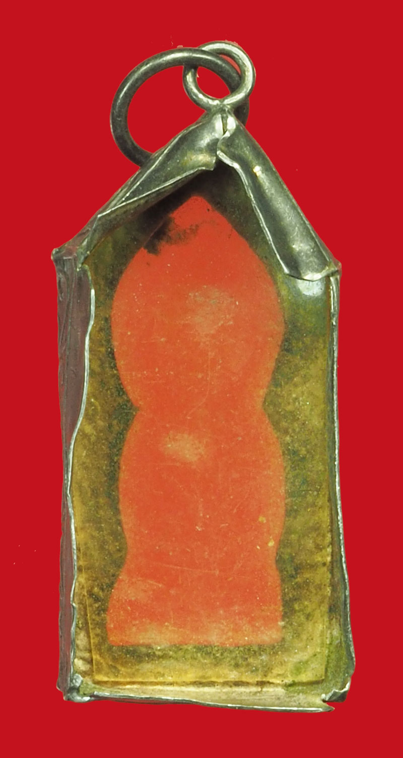 36246 กรอบเงินโบราณ ขนาดสำหรับใช่พระประจำวัน เจ้าคุณศรีสนธิ์ วัดสุทัศน์ พิมพ์ยืน คลาสสิค 16