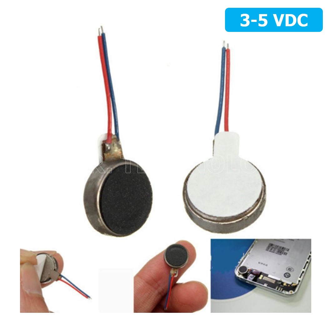 (1ชิ้น) AC119 มอเตอร์สั่น ขนาดเล็ก 3-5VDC 1027 Mobile Phone Flat Vibration Motor มอเตอร์สั่นมือถือ