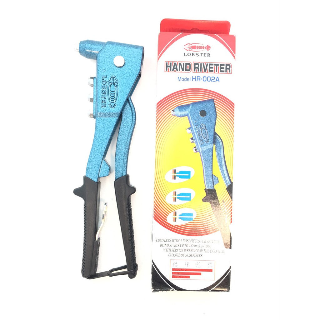 คีมย้ำรีเวตกุ้งแท้ LOBSTER ขายส่ง (กล่อง:1ชุด)(ราคารวมแวท) คีมย้ำรีเวท คีมสตั๊ดกันลื่น คีมย้ำโครงซีลาย คีมย้ำโครงผนังยิปซัม