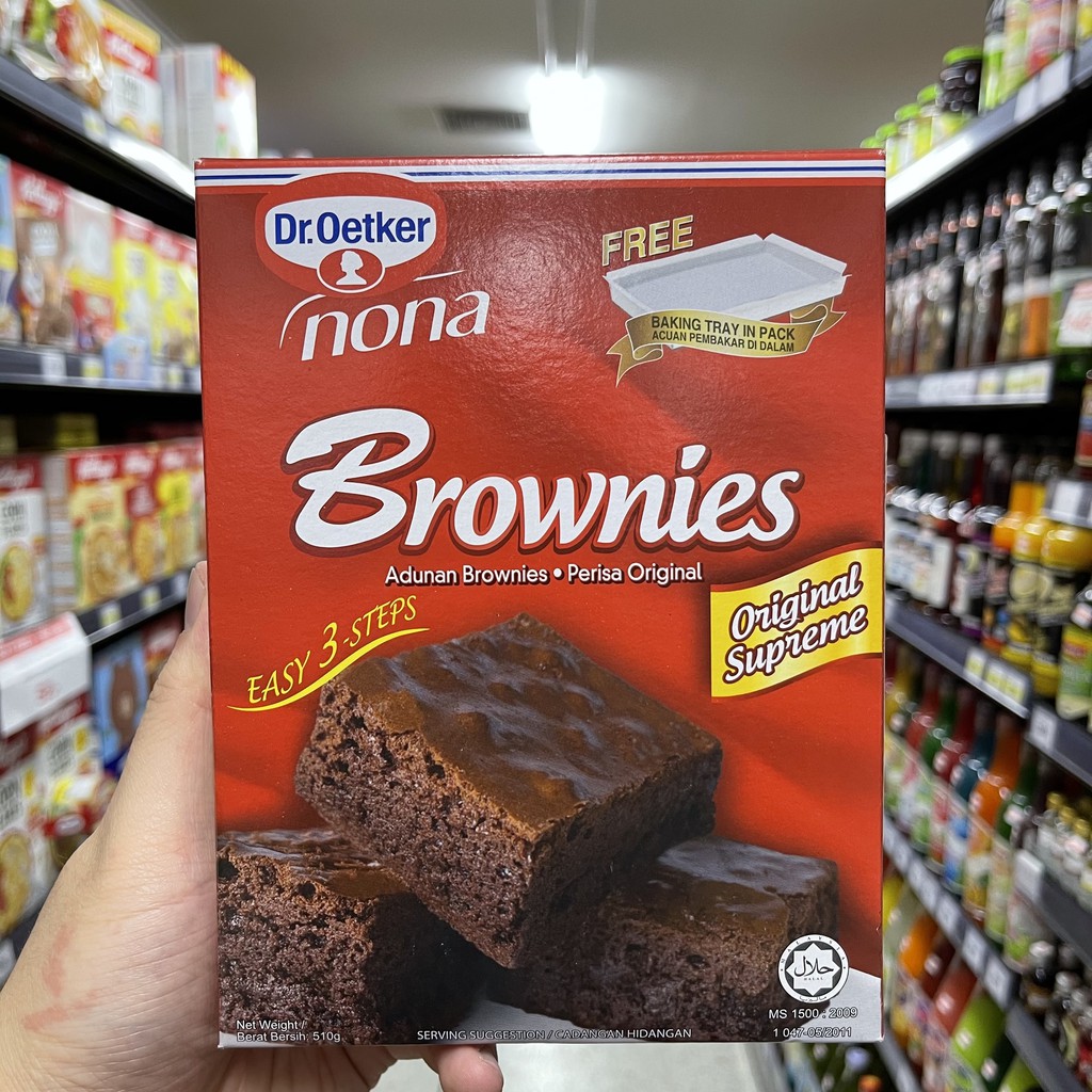 ดร.โอ๊ตเกอร์ แป้งบราวนี่สำเร็จรูป รสดั้งเดิม 510 กรัม Dr.Oetker Brownies Original Mix 510 g.