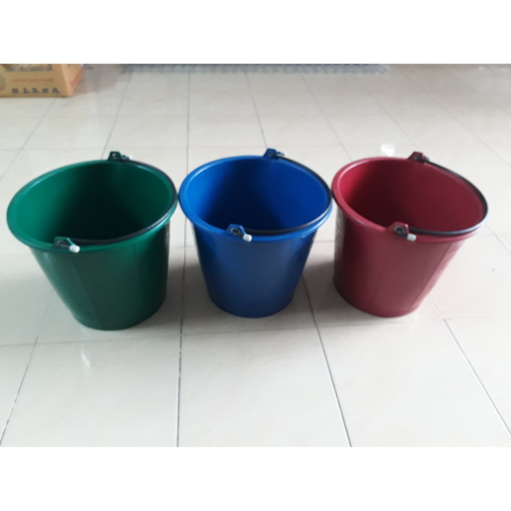 ถังน้ำพลาสติก เกรดA+ คุณภาพเหนียว ใช้งานคุ้มค่า ขนาด เบอร์ 16 ถังปูนใส่น้ำ ถังปูน ถังน้ำ ถังหูหิ้ว ถังพลาสติกหนา