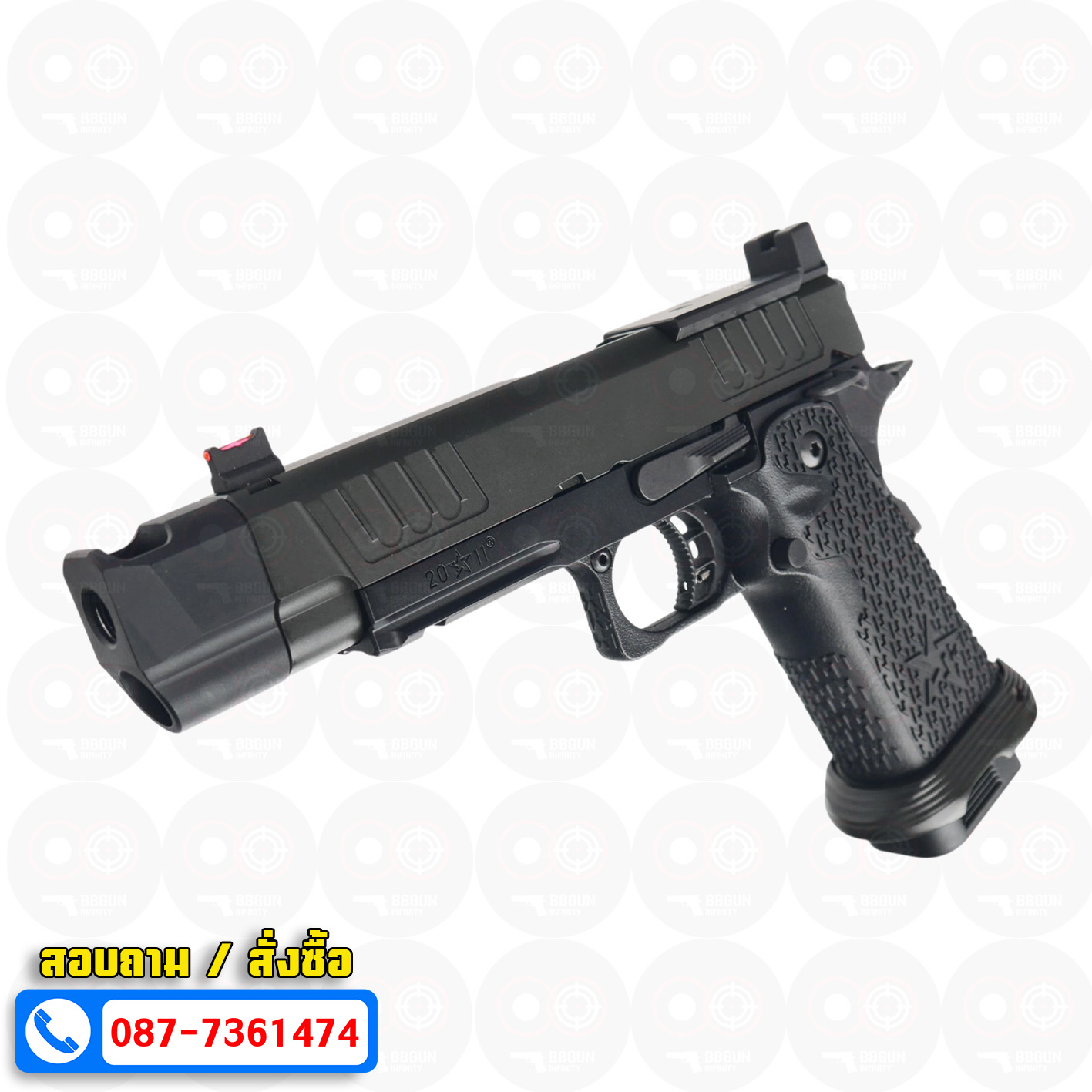 บีบีกันอัดแก๊ส ARMY R611-2 EMG Staccato P Comp 2011 VIP Grip BB GUN