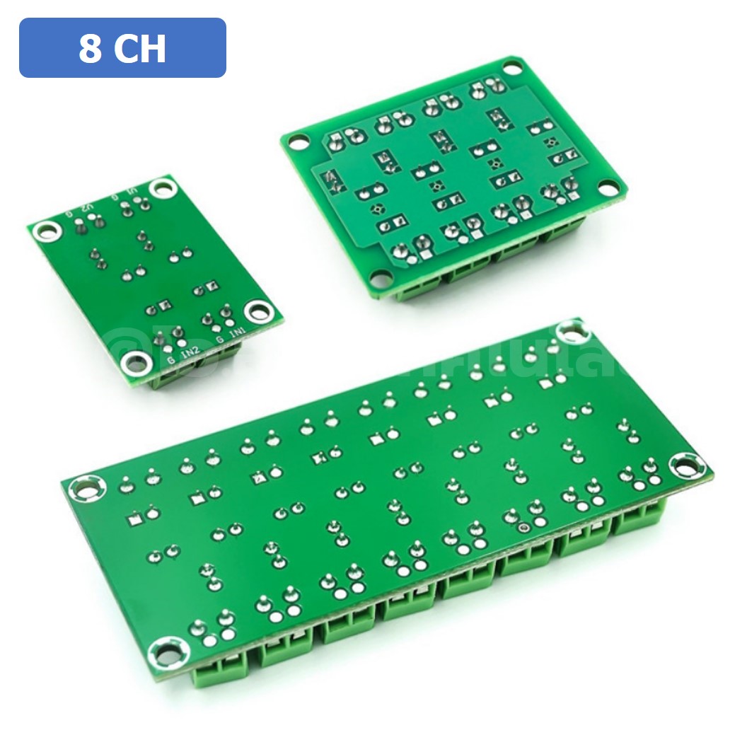 CM005 PC817 โมดูลควบคุมแบบแยกกราวน์ 8 ช่อง 8 Channel Optocoupler Isolation Optical module ออปโต้คัปเปอร์ 3.3-5V