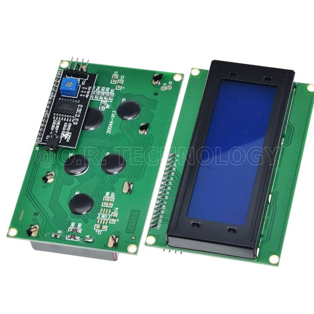 (1ชิ้น) AA017 จอแสดงผล LCD2004 IIC/I2C Blue Backlight หน้าจอ Display 20ตัวอักษร 4บรรทัด