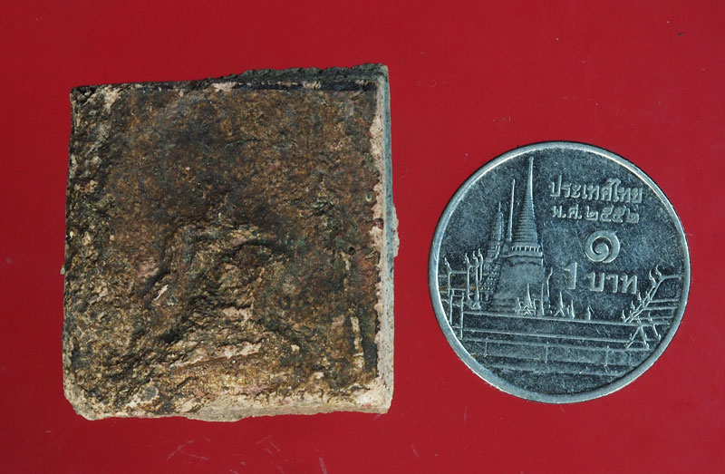 *28855 พระแผงสิบชาติ ตัดเดี่ยว กรุอยุธยา เนื้อดิน 13