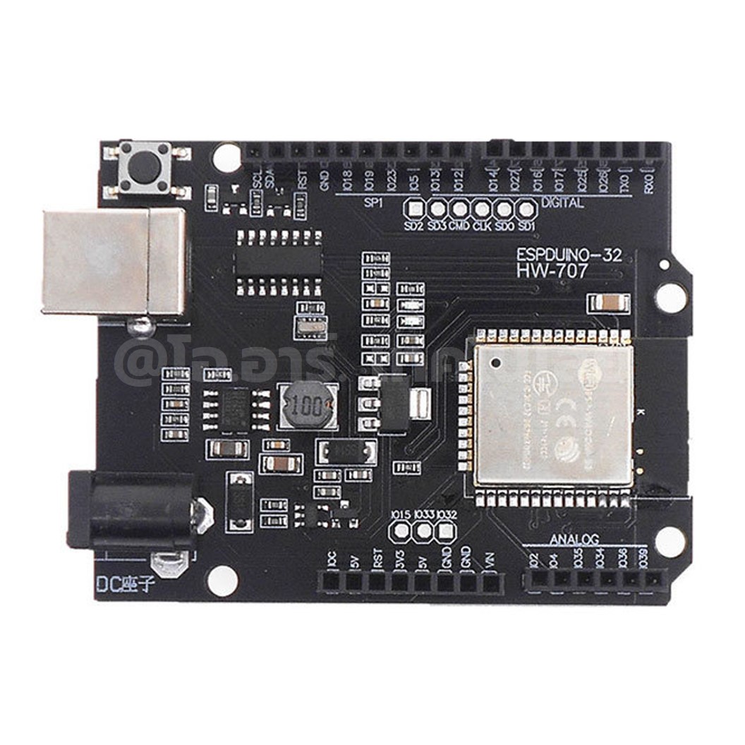 CB201 บอร์ด ESPDUINO-32 UNO ESP-32 WIFI Bluetooth Board (Arduino + ESP32)