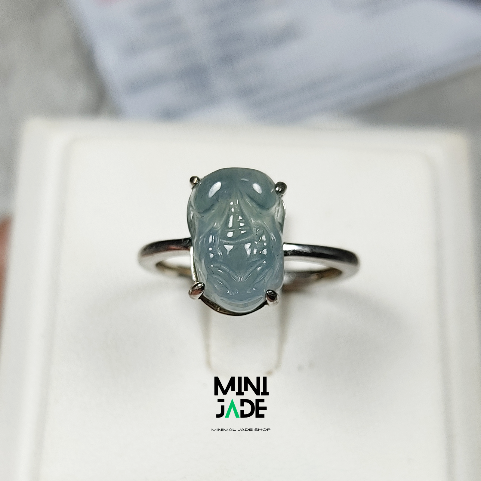 แหวนปี่เซี๊ยะ หยกฟ้า Blue