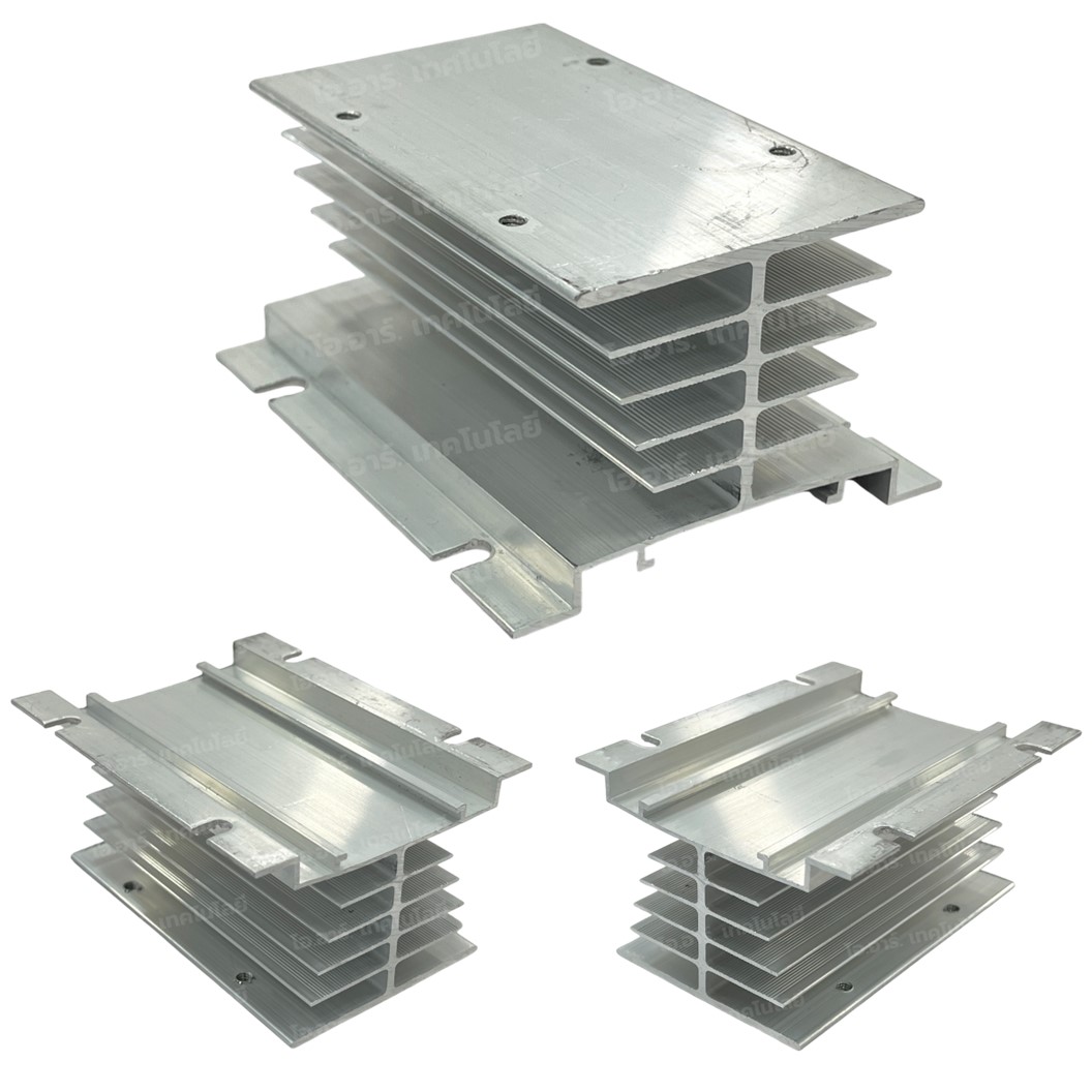 SSR-Heat Sink I-100 อลูมิเนียมฮีทซิงค์ แผ่นระบายความร้อนโซลิดสเตทรีเลย์ Aluminum Heat Sink Solid State Relay SSR Heatsink I100